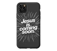Custodia per iPhone 11 Pro Max JESUS is Coming Soon - Christian Faith Reminder