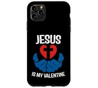Custodia per iPhone 11 Pro Max Jesus is My Valentine Funny Valentines Loves Christ Love Day