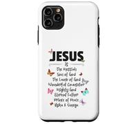 Custodia per iPhone 11 Pro Max Jesus is The Messiah Mighty God Beautiful Savior Lamb of God