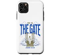 Custodia per iPhone 11 Pro Max Jesus Way the Gate Catholic Bible Verse Citazione John 10 19