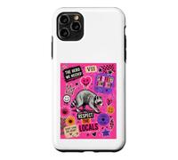 Custodia per iPhone 11 Pro Max Jimothy rispetta la gente del posto Punk Pop Collage Raccoon Seattle