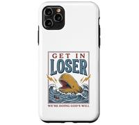 Custodia per iPhone 11 Pro Max Jonah and the Whale Funny Christian Bible Story God