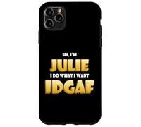 Custodia per iPhone 11 Pro Max Julie Joke IDGAF Meme Funny Halloween Costume For Julies