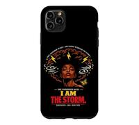 Custodia per iPhone 11 Pro Max Juneteenth She Whispered I Am The Storm Womens Black History