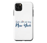 Custodia per iPhone 11 Pro Max Just A Girl Who Loves New York