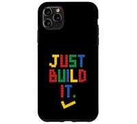 Custodia per iPhone 11 Pro Max Just Build It Master Builder Building Block Ragazzi Ragazze