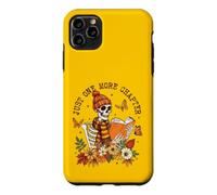 Custodia per iPhone 11 Pro Max Just One More Chapter Skeleton Reader Autunno Book Lover Autunno