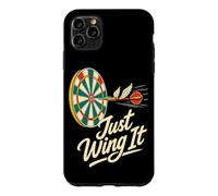 Custodia per iPhone 11 Pro Max Just Wing It Darts League - Scherzo sulle freccette volanti
