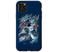 Custodia per iPhone 11 Pro Max Justice League Ride the Lightening