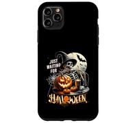 Custodia per iPhone 11 Pro Max JustWaiting For Halloween Scheletro Strega Zucca Fantasma