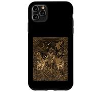 Custodia per iPhone 11 Pro Max Karasu Tengu Tarocchi Mito celeste Yokai