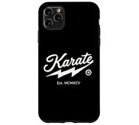 Custodia per iPhone 11 Pro Max Karate Design Retrò 1995 MCMXCV Arti Marziali Vintage