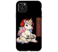 Custodia per iPhone 11 Pro Max Kawaii Unicorn Gaming Japanese Inspired Retro Videogiochi