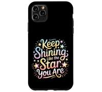 Custodia per iPhone 11 Pro Max Keep Shining Like The Star You Are Optimism Mindset ||-