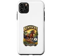 Custodia per iPhone 11 Pro Max Kentucky The Bluegrass State Flag Purosangue Verga d'oro