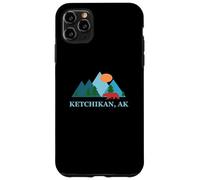 Custodia per iPhone 11 Pro Max Ketchikan Alaska AK Vacation Souvenir Vintage Logo