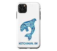 Custodia per iPhone 11 Pro Max Ketchikan Alaska Native American Orca Whale