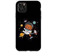 Custodia per iPhone 11 Pro Max Kids Boys Girls Astronaut Space Ruby Cavalier Dog Mom