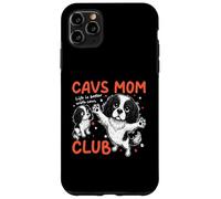 Custodia per iPhone 11 Pro Max King Charles Cavalier Mom Club Cane Mamma Mamma Festa della Mamma