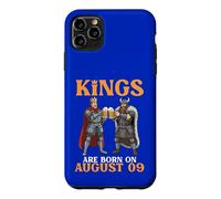 Custodia per iPhone 11 Pro Max Kings Are Born On August 09 Buon compleanno ai bevitori di birra