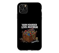 Custodia per iPhone 11 Pro Max Knitting Crochet Yarn Hoarder Level Maximum