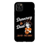 Custodia per iPhone 11 Pro Max La democrazia è morta (Ma Hey, caramelle gratis) Divertimento Donne Halloween
