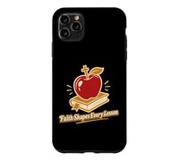 Custodia per iPhone 11 Pro Max La fede plasma ogni lezione Scuola cristiana