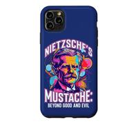 Custodia per iPhone 11 Pro Max La filosofia della citazione dei baffi oltre il bene e il male di Nietzsche