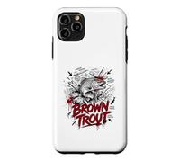 Custodia per iPhone 11 Pro Max La leggenda dei mostri della trota bruna Lunker Hunter River