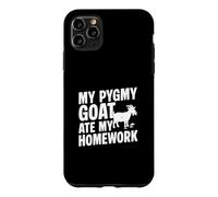 Custodia per iPhone 11 Pro Max La mia capra pigmeo ha mangiato i miei compiti divertente capra un contadino di capre