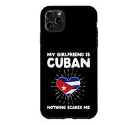 Custodia per iPhone 11 Pro Max La mia ragazza è cubana nulla mi spaventa - Cuba Heart