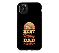 Custodia per iPhone 11 Pro Max La migliore festa del papà Tabby Dad Ever Tabby Cat