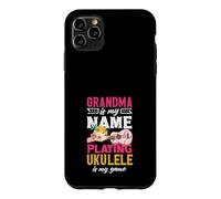 Custodia per iPhone 11 Pro Max La nonna è il mio nome che gioca a ukulele è il mio giocatore di gioco