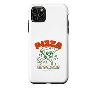 Custodia per iPhone 11 Pro Max La pizza è il mio linguaggio d"amore (Dichiarazione di cibo divertent