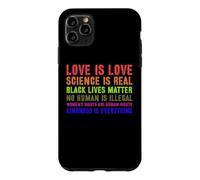 Custodia per iPhone 11 Pro Max La scienza è un vero orgoglio gay LGBT o LGBTQ L"amore è amore Sii gentile