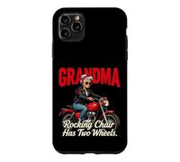 Custodia per iPhone 11 Pro Max La sedia a dondolo per nonne ha due ruote da motociclista