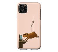 Custodia per iPhone 11 Pro Max LA SPIA CAPYBARA PIÙ FREDDA IN RAGGIA