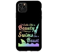 Custodia per iPhone 11 Pro Max La squadra di nuoto sembra bellezza nuota come un nuotatore bestia