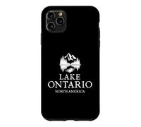 Custodia per iPhone 11 Pro Max Lake Ontario North America Vintage Nature Lake