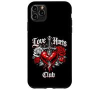 Custodia per iPhone 11 Pro Max L'amore fa male al club, design emo gotico