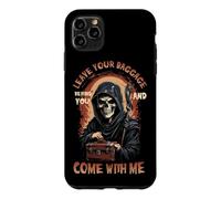 Custodia per iPhone 11 Pro Max Lascia il tuo bagaglio dietro di te e vieni con me Grim Reaper