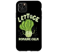 Custodia per iPhone 11 Pro Max Lattuga Romaine Calma Mindfulness Vegan Yoga Lover Yogi Joke
