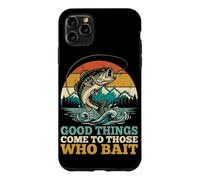 Custodia per iPhone 11 Pro Max Le cose buone arrivano a coloro che escono pescatore di spigole