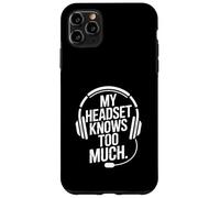 Custodia per iPhone 11 Pro Max Le mie cuffie conoscono troppo i giochi