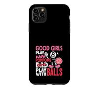 Custodia per iPhone 11 Pro Max Le ragazze cattive giocano con le palle divertente biliardo giocatore di biliardo donne