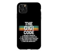 Custodia per iPhone 11 Pro Max Le regole divertenti del codice Gigi per nipoti e Nana Love