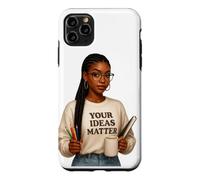 Custodia per iPhone 11 Pro Max Le tue idee contano ispirazione positiva ti e ti amo.