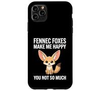 Custodia per iPhone 11 Pro Max Le volpi di Fennec mi rendono felice non tanto