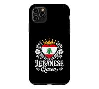 Custodia per iPhone 11 Pro Max Lebanese Queen Lebanon Flag Proud Lebanese Woman