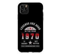 Custodia per iPhone 11 Pro Max Legends Are Born In The Year 1970 Compleanno Vintage 70